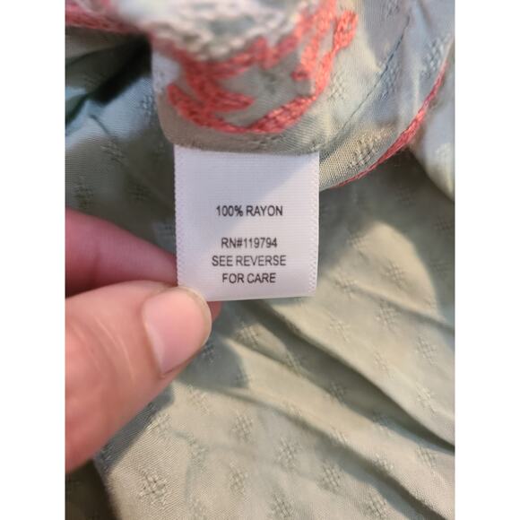 One world xl-xxl light sage green women's poncho new with tags - Picture 6 of 7